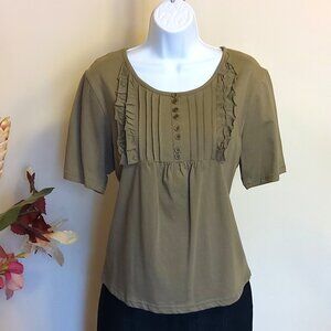 NWT Womens Summer Tunic Tops Short Sleeve Scoop Neck Casual Loose Top M 8 10